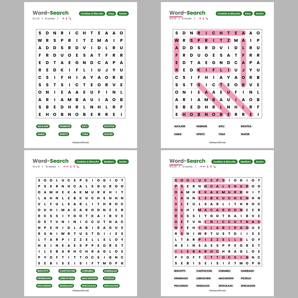 Word Puzzle – Tea & Tea Culture – Teeth & Dentistry – Themes
