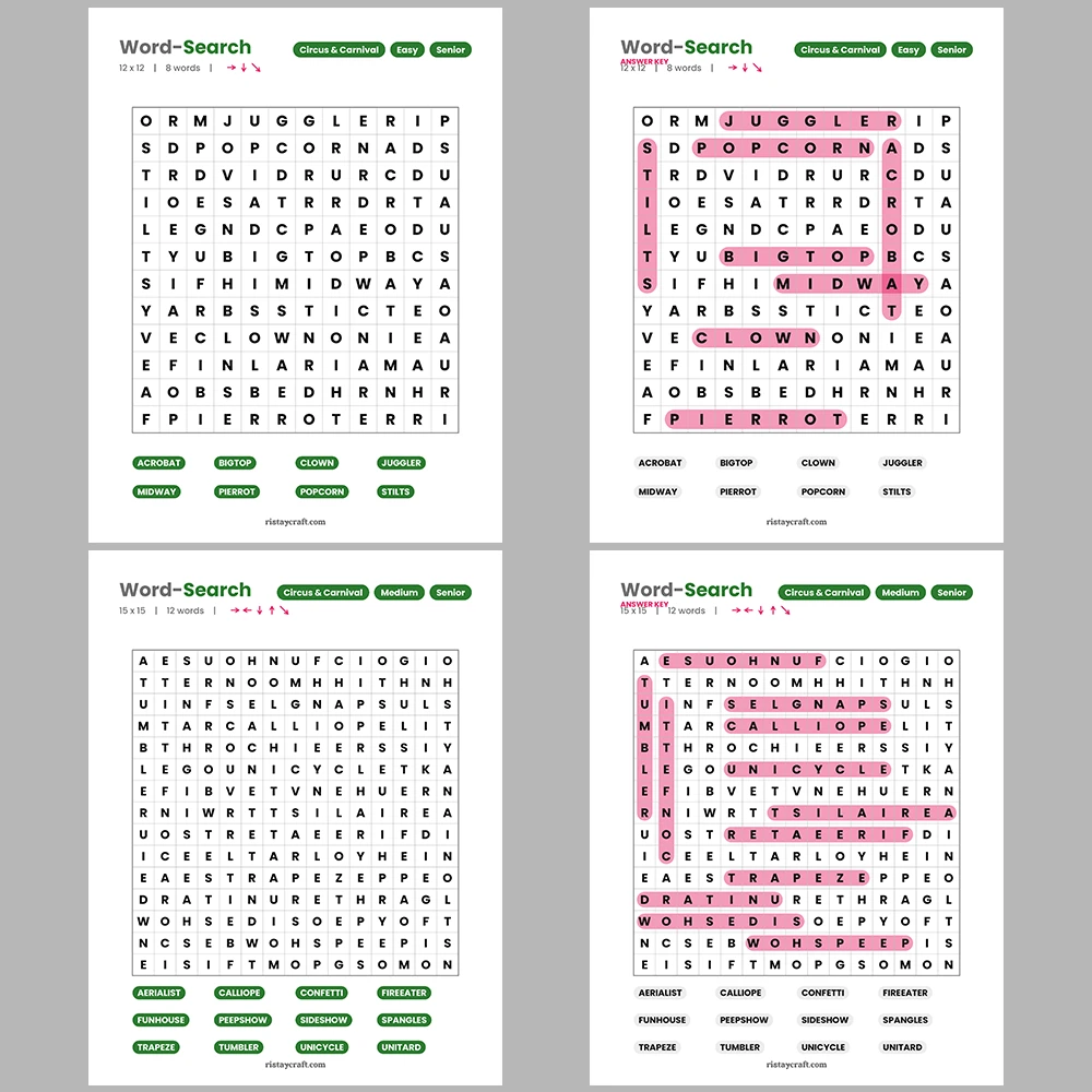 Word Puzzle – Woodworking & Joinery – Punctuation & Typography – Themes