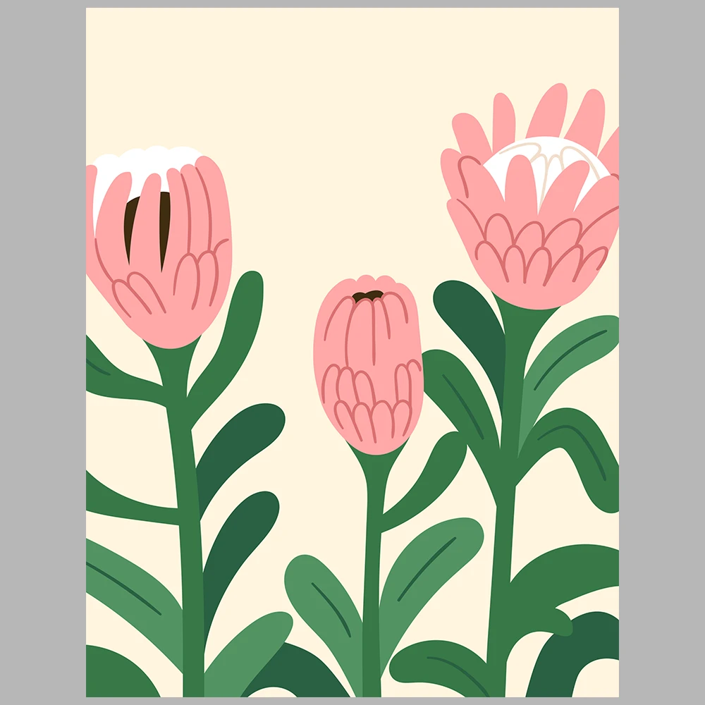 floral-themed posters