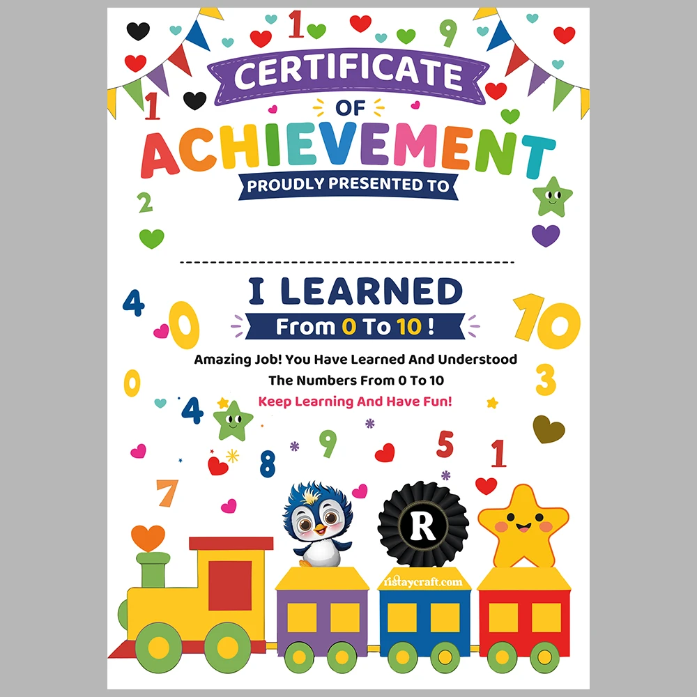 Heart-Themed Number Matching Activity Book