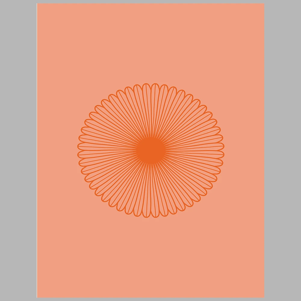 orange and blue themed posters