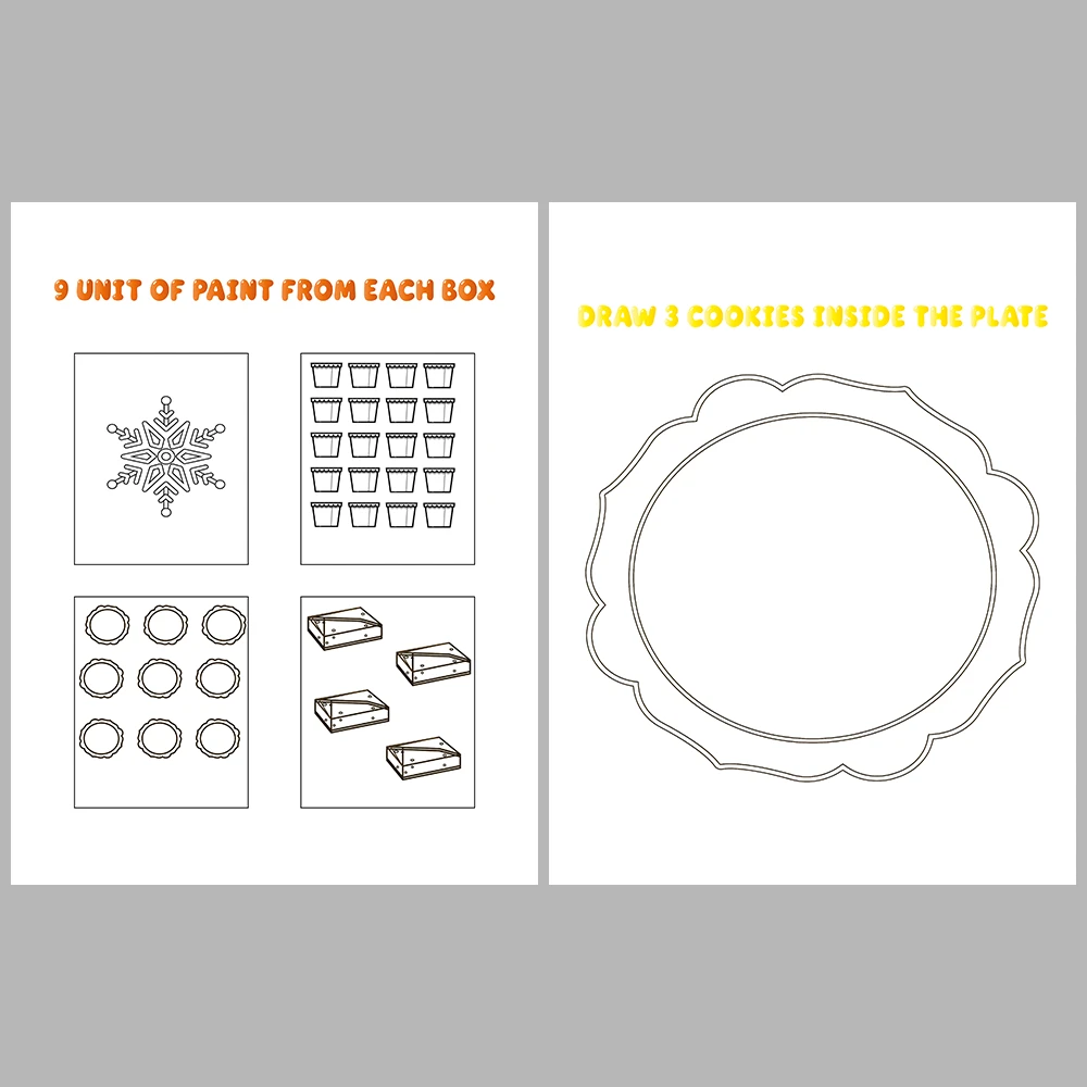 Number and Object Matching and Coloring Activity Book