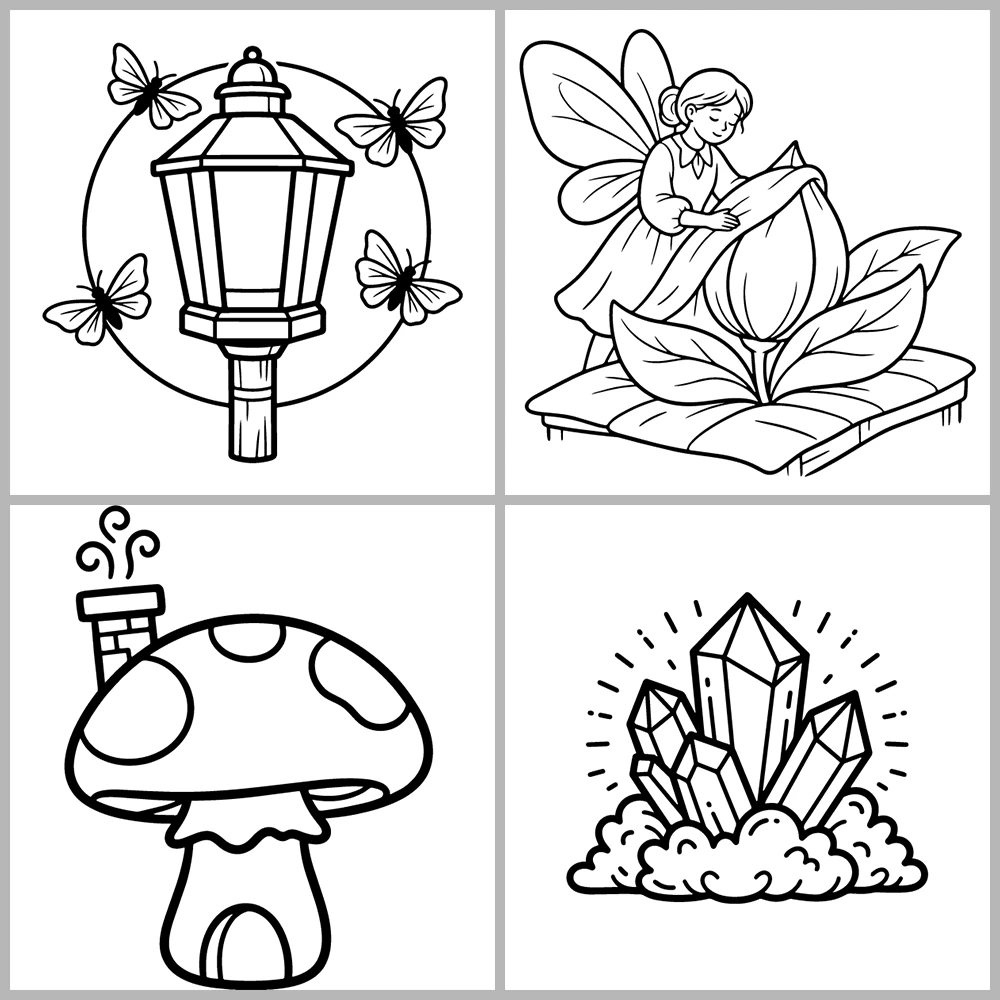 Cozy Fairy – Magical Coloring Book