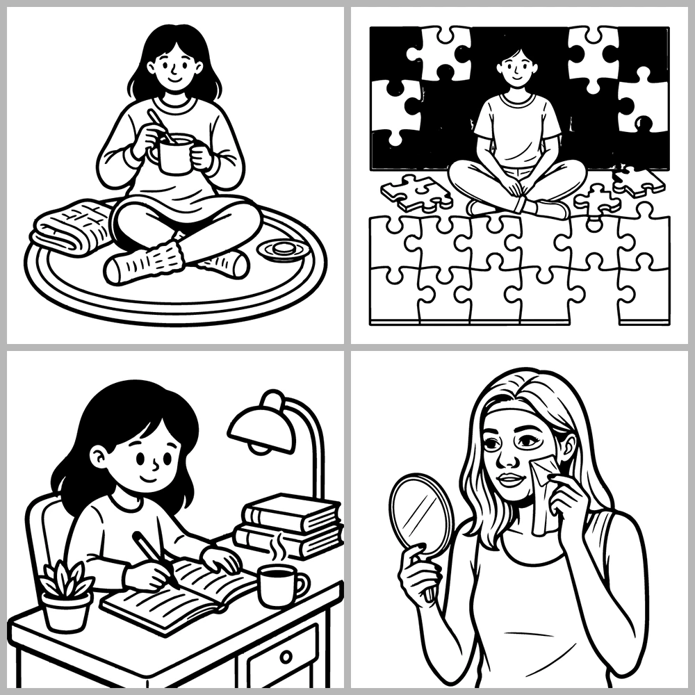 Cozy Girl – Self Care Coloring Book