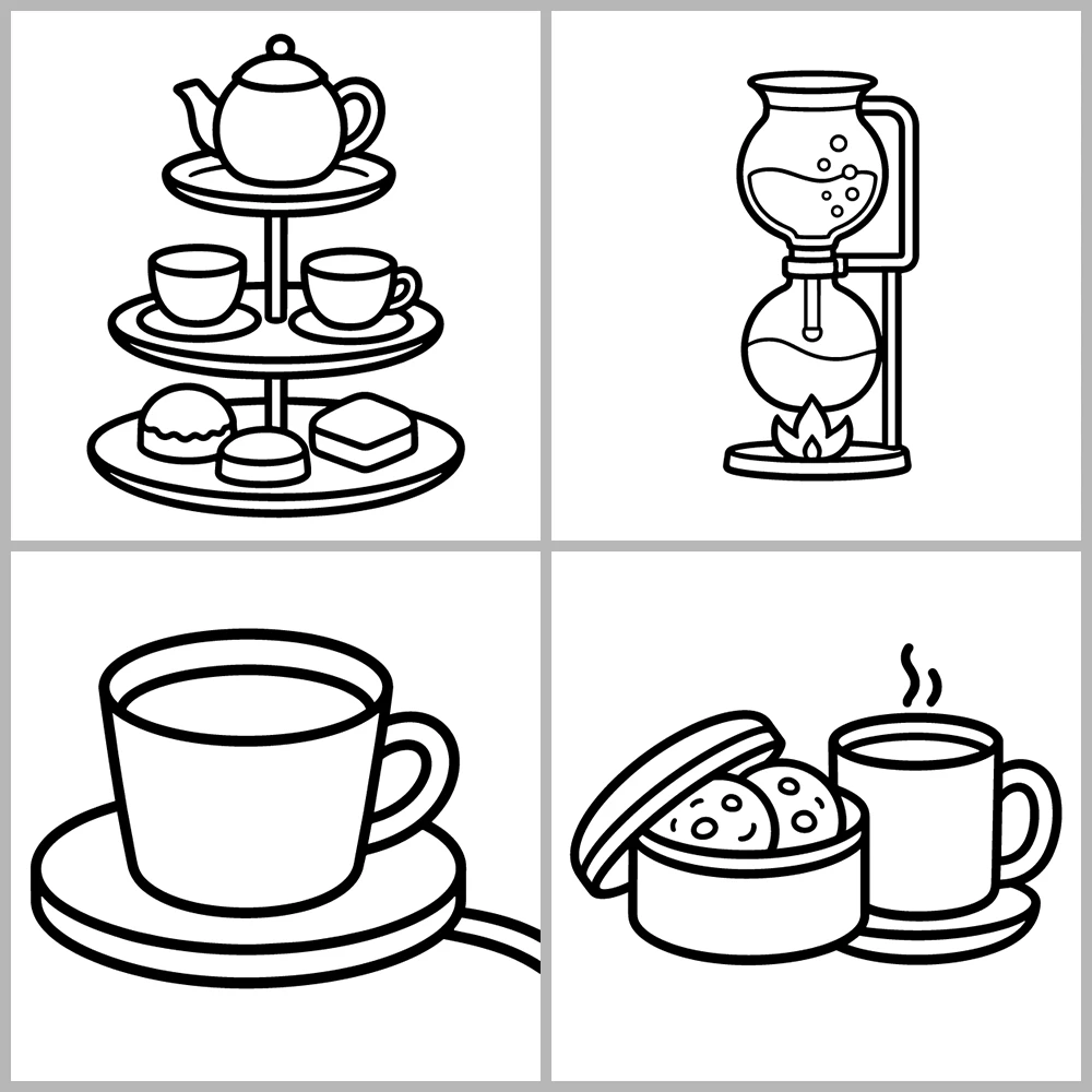 Cozy Coffee – Tea Coloring Book