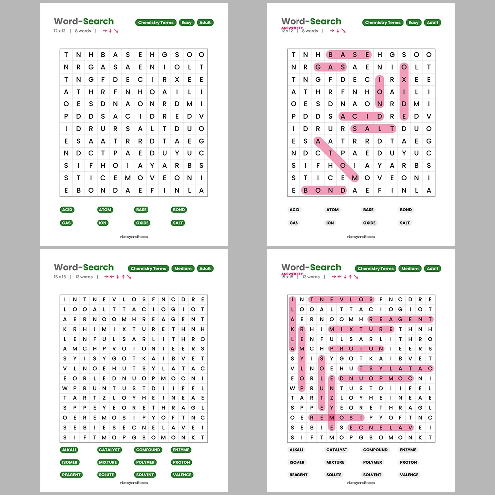 Word Search – Internet & Web Terms – Poetry & Literary Terms – Themes