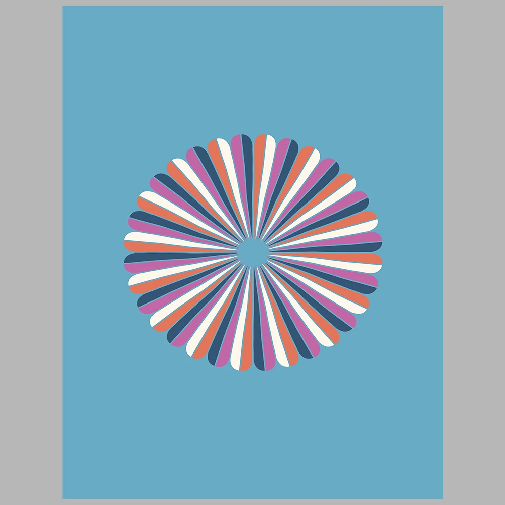 blue and purple themed poster