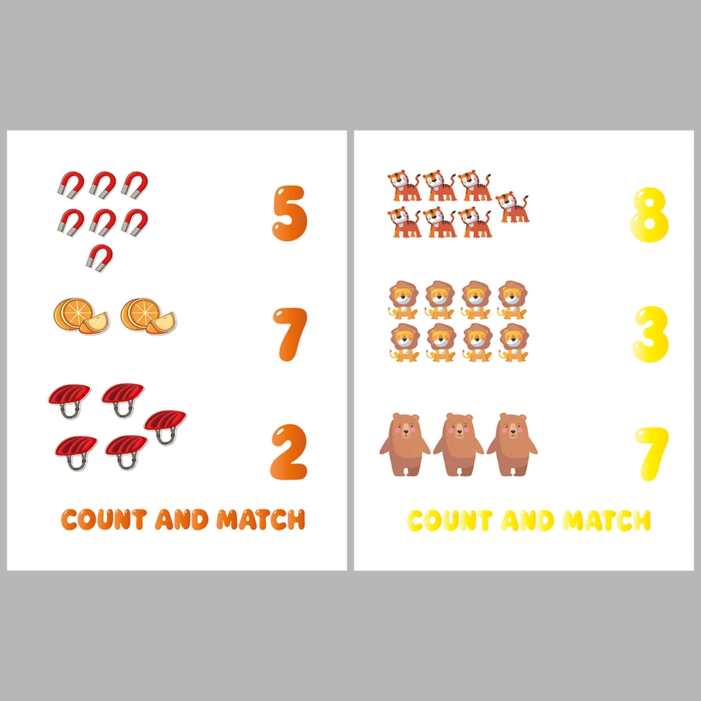 Number-Object Matching Activity Book
