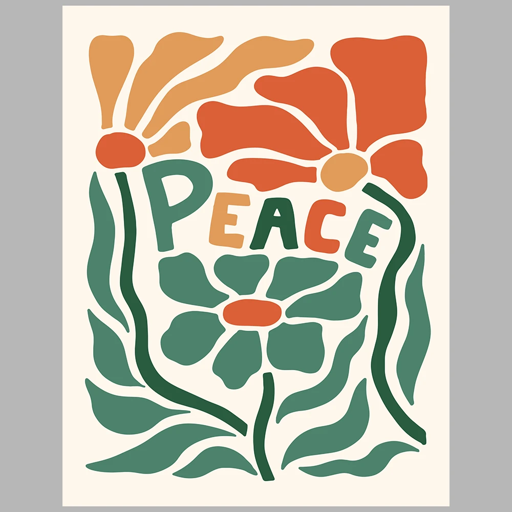 orange and green themed poster