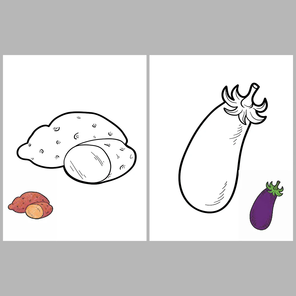 Vegetable Coloring Pages – Reference Images