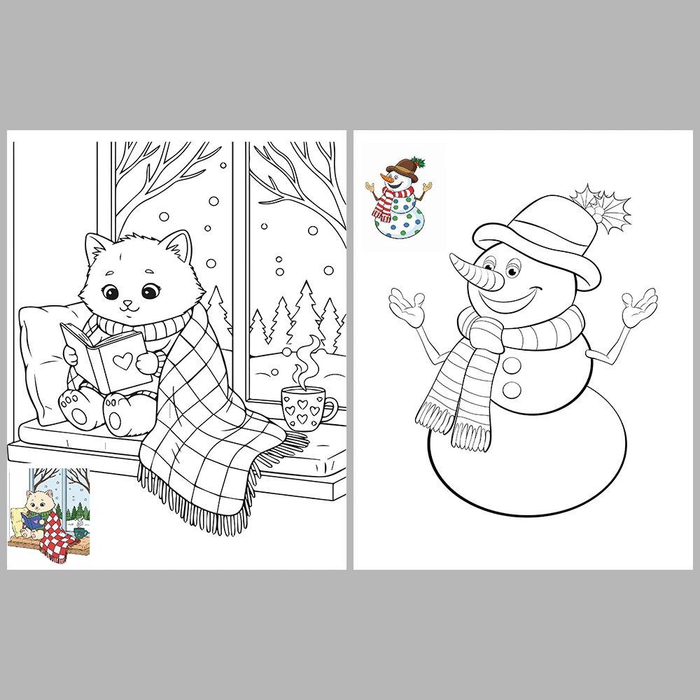 Winter Season Coloring Pages – Reference Images