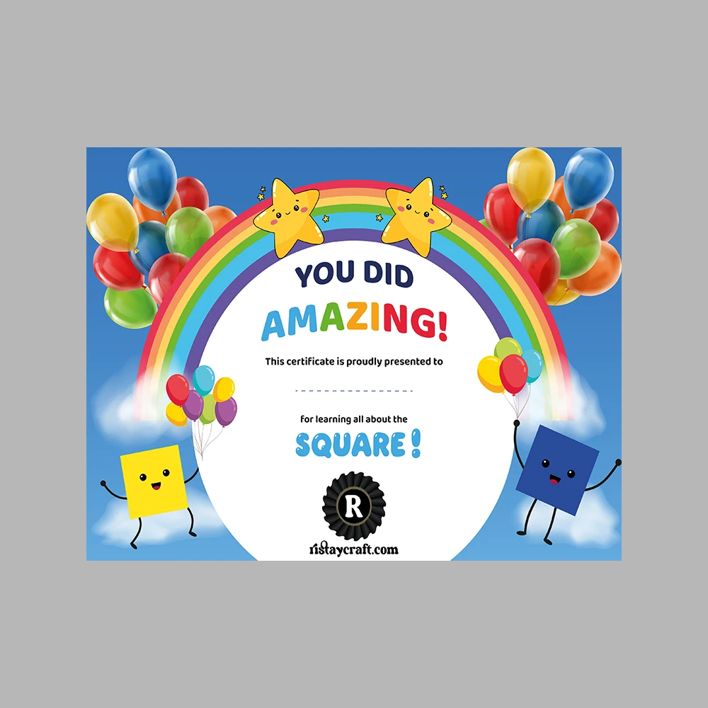 Learning Shapes – Square