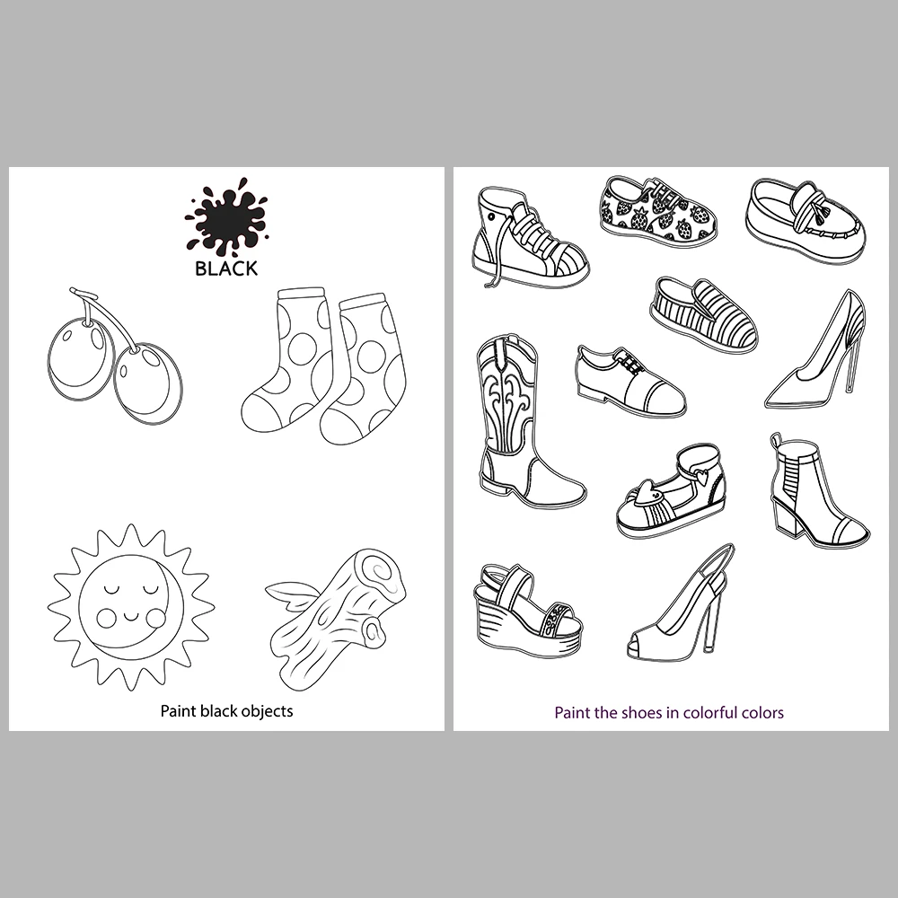 I Am Learning Colors Book – Fruit and Vegetable-Themed Coloring Activity