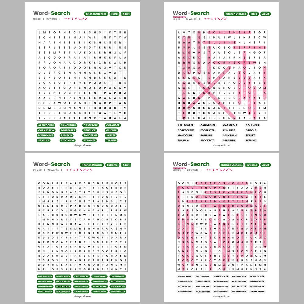 Word Puzzle – Board & Card Games – Music Theory & Notation – Themes