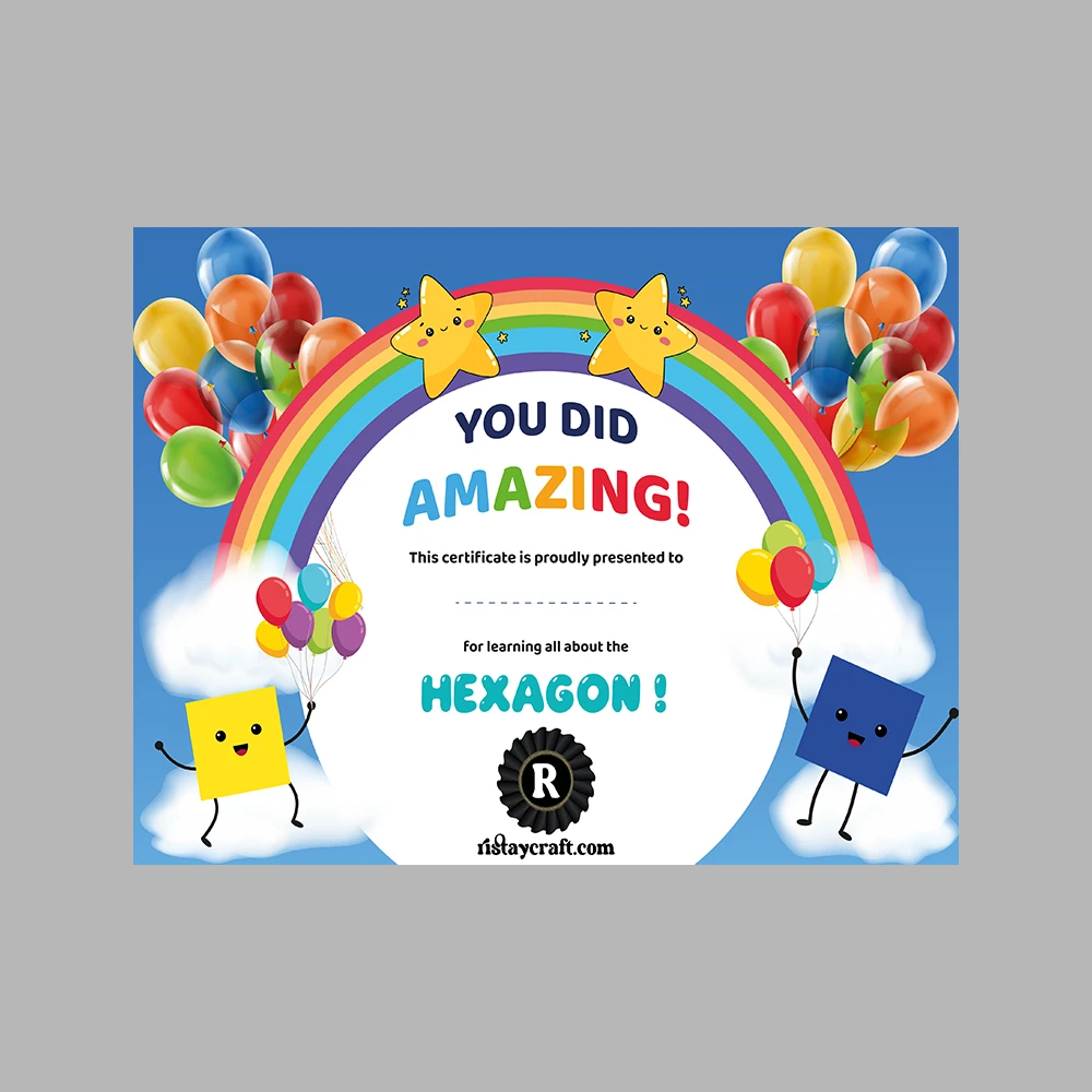 Learning Shapes – Hexagon