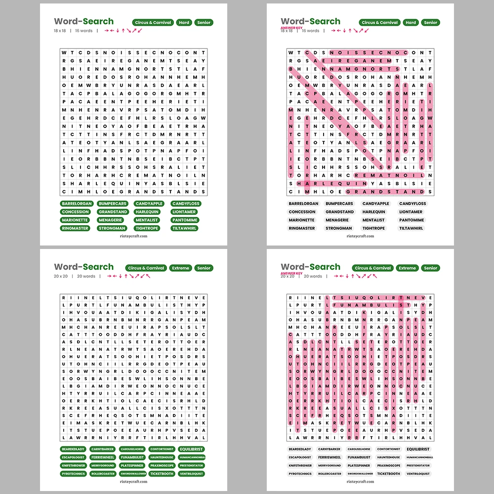 Word Puzzle – Woodworking & Joinery – Punctuation & Typography – Themes