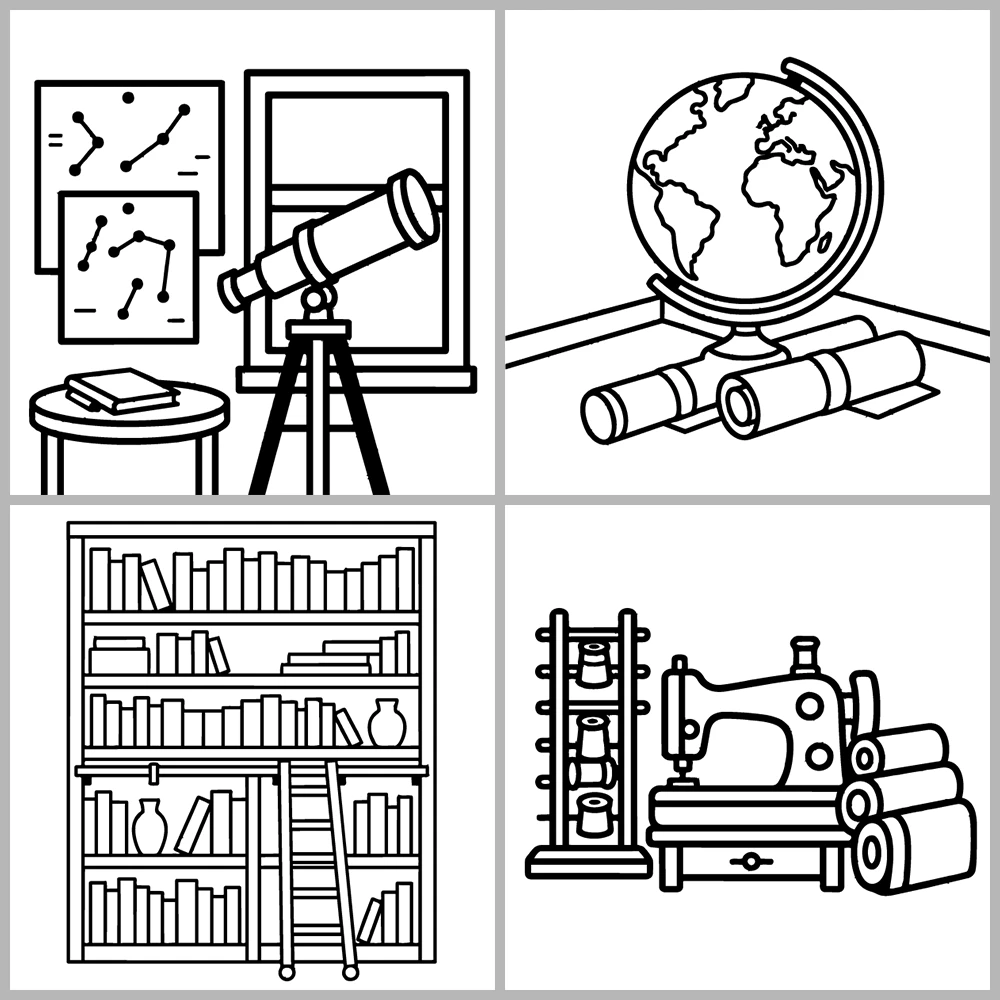 Corners Cozy Coloring Book