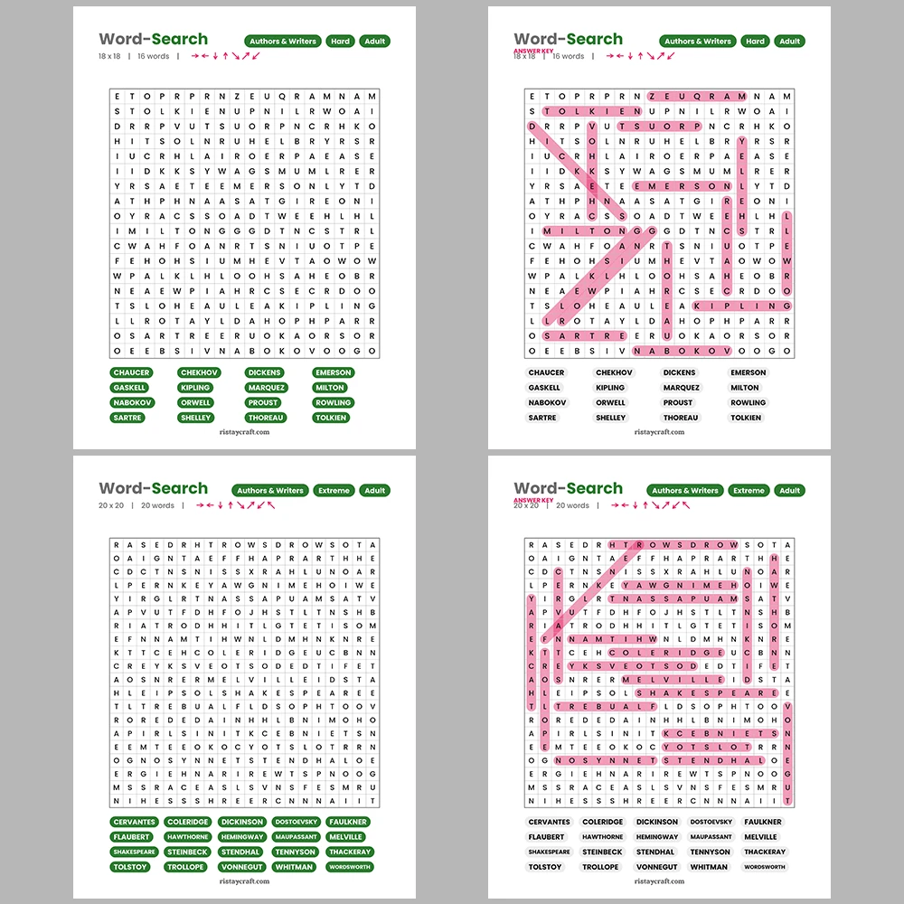 Word Puzzle – Architects – Clothing & Apparel – Themes – Vol. 1