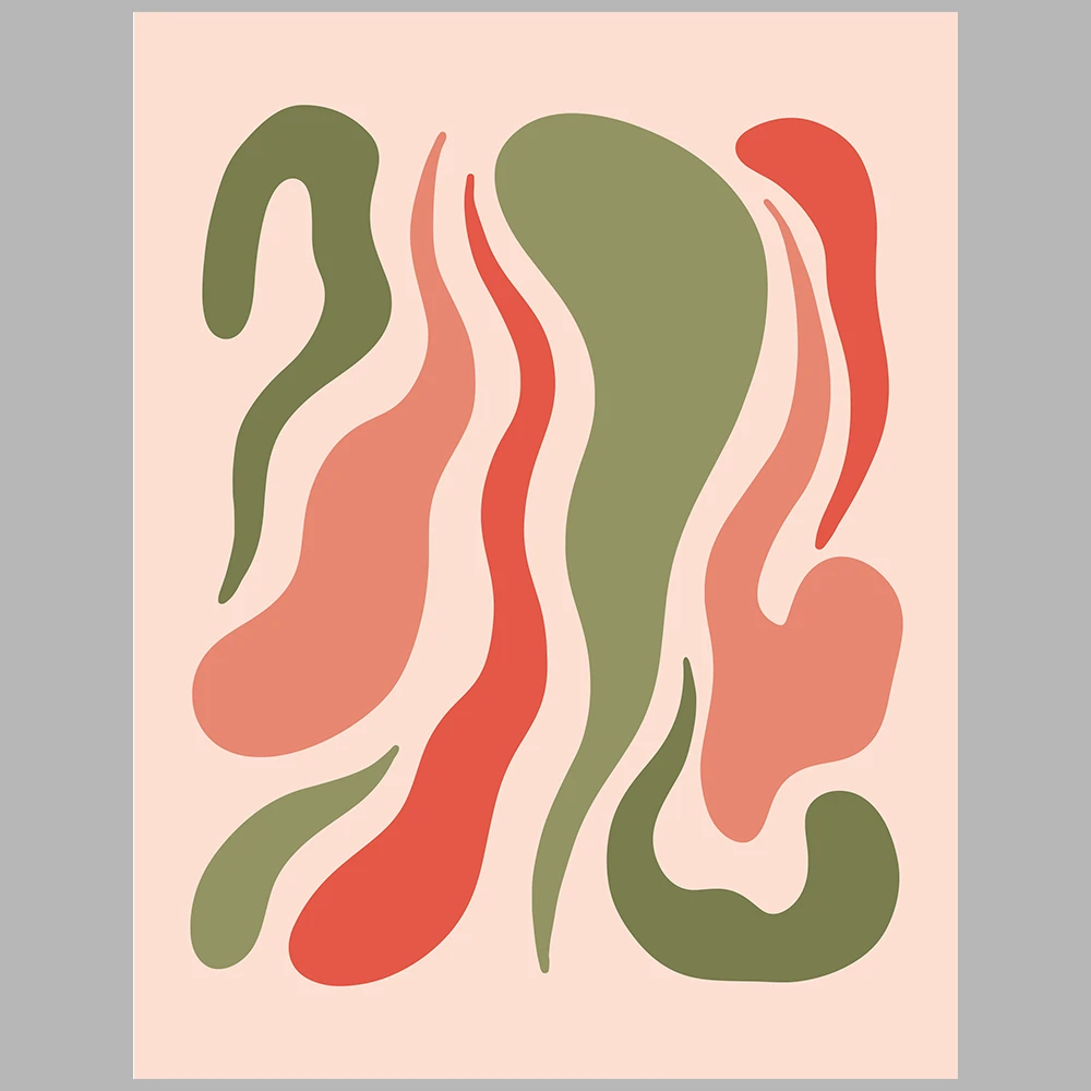 green and red themed posters