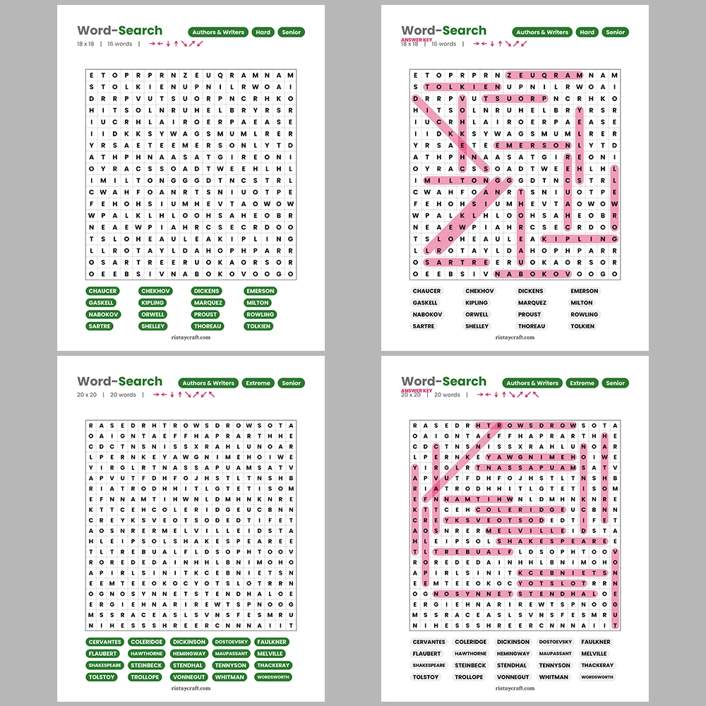 Word Puzzle – Architects – Clothing & Apparel – Themes – Vol. 2