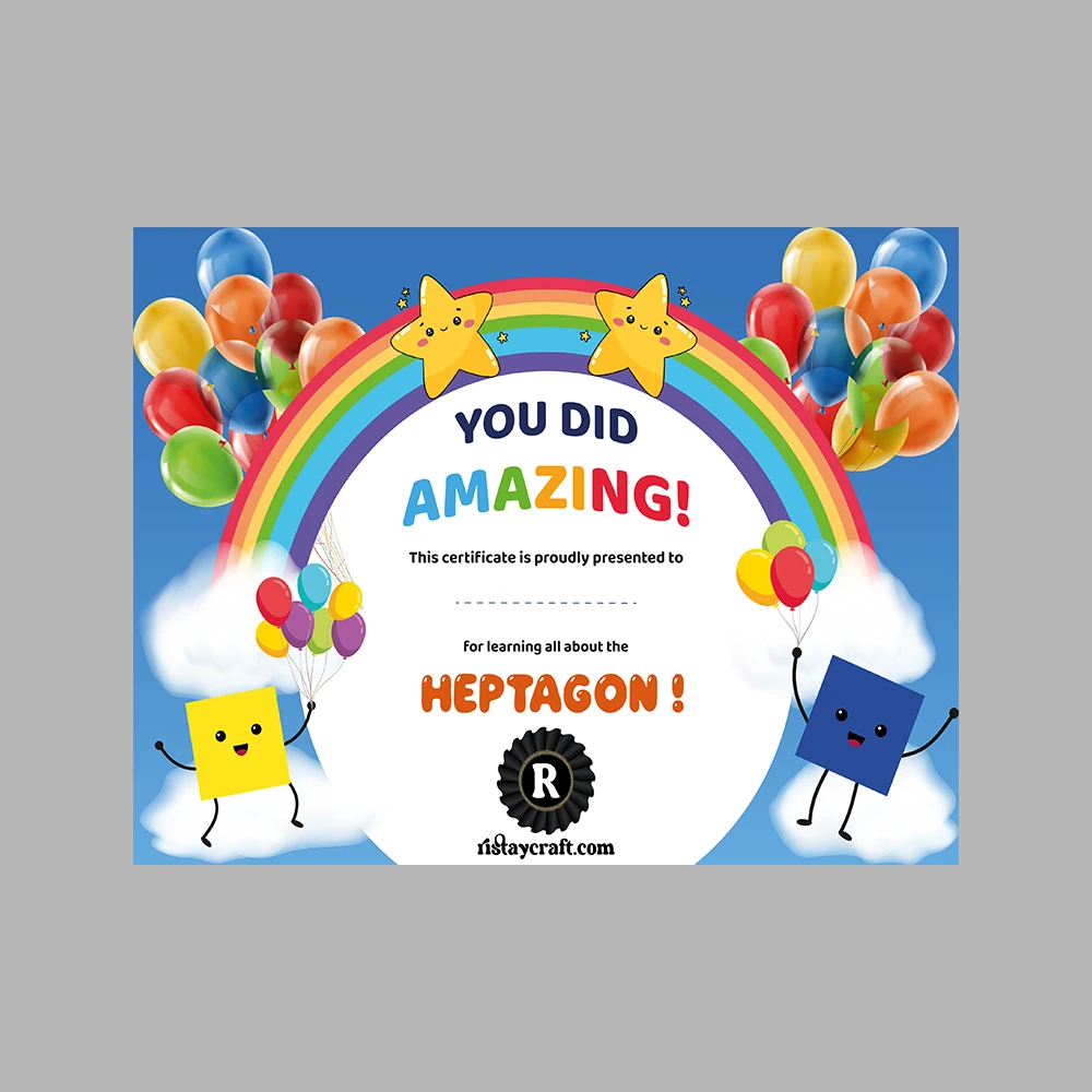Learning Shapes – Heptagon