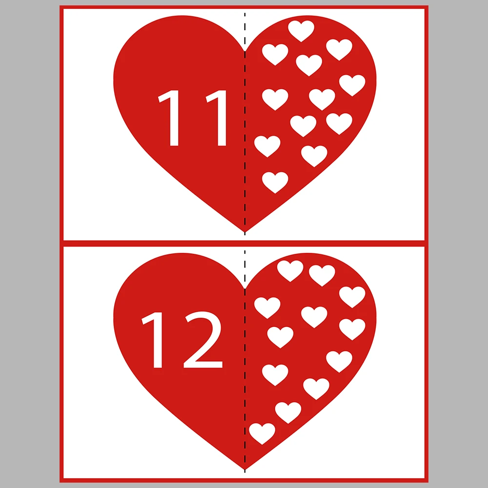 Number Matching Activity Book – Heart-Themed