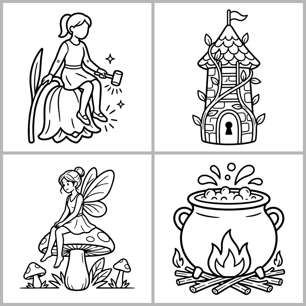 Cozy Fairy – Magical Coloring Book