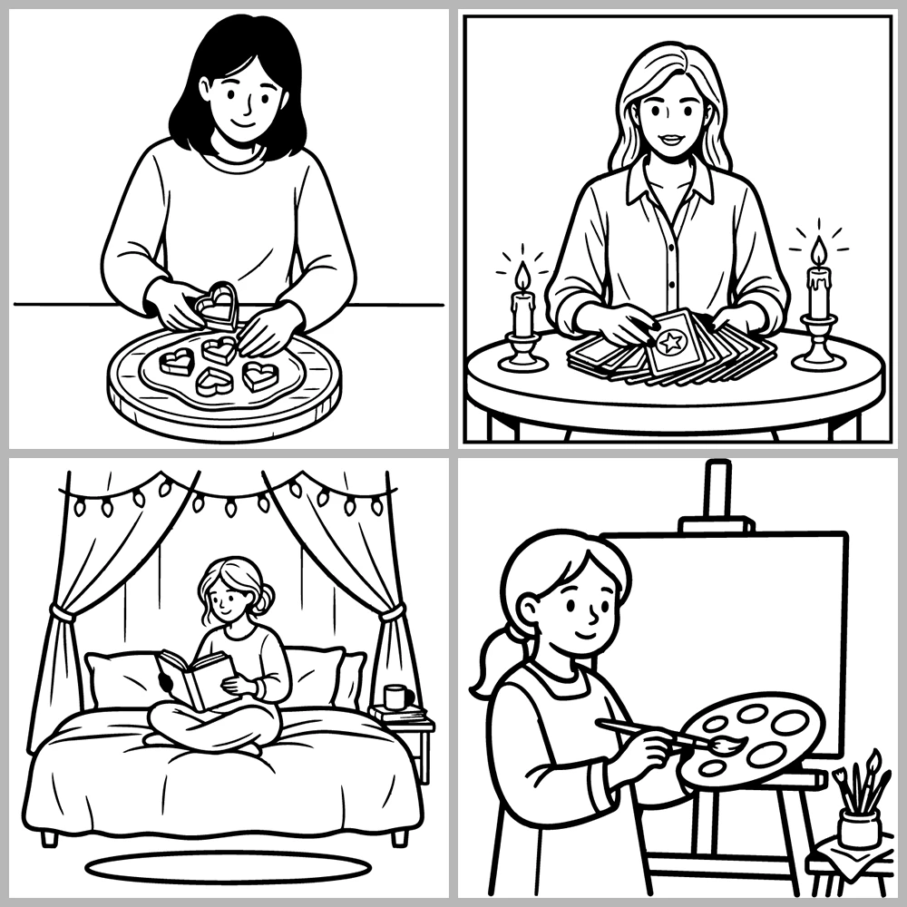 Cozy Girl – Self Care Coloring Book