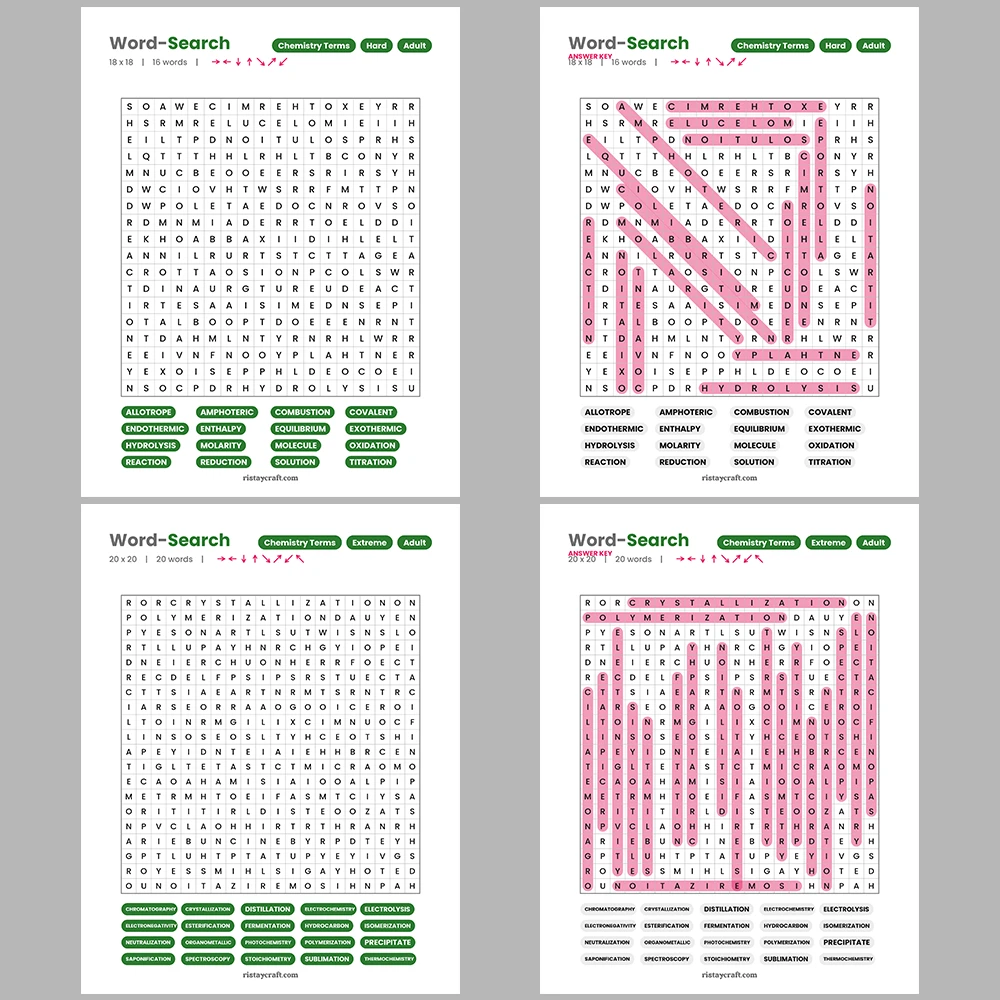 Word Search – Internet & Web Terms – Poetry & Literary Terms – Themes