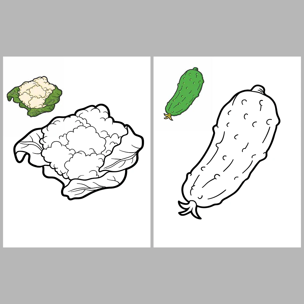 Vegetable Coloring Pages – Reference Images