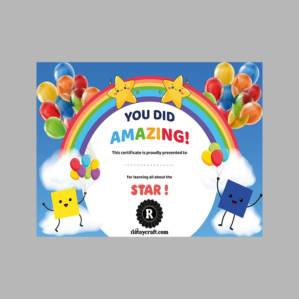 Learning Shapes – Star