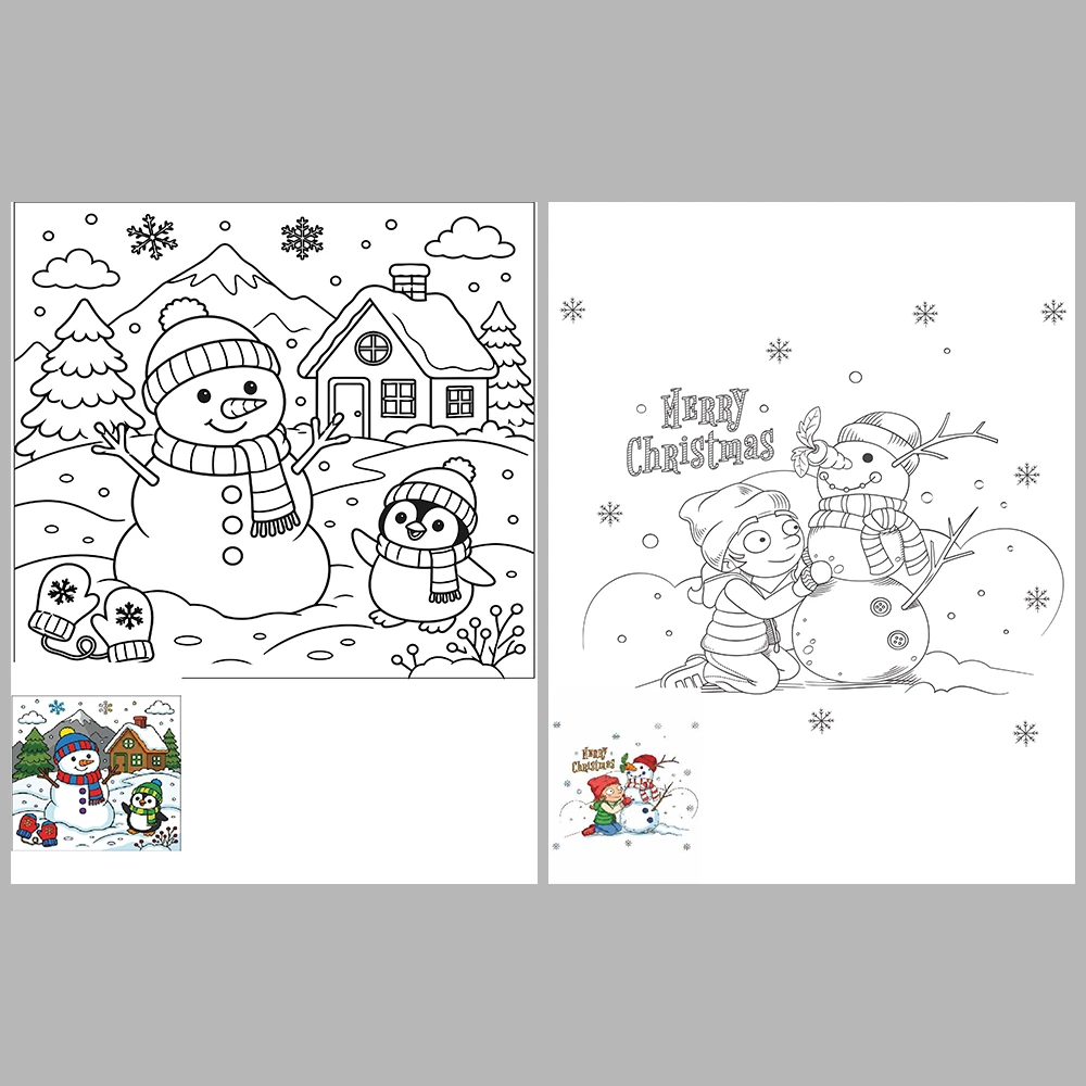 Winter Season Coloring Pages – Reference Images