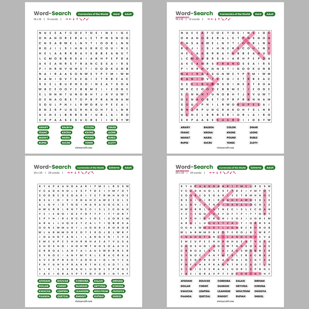 Word Puzzle – Film Directors – Real Estate & Property – Themes