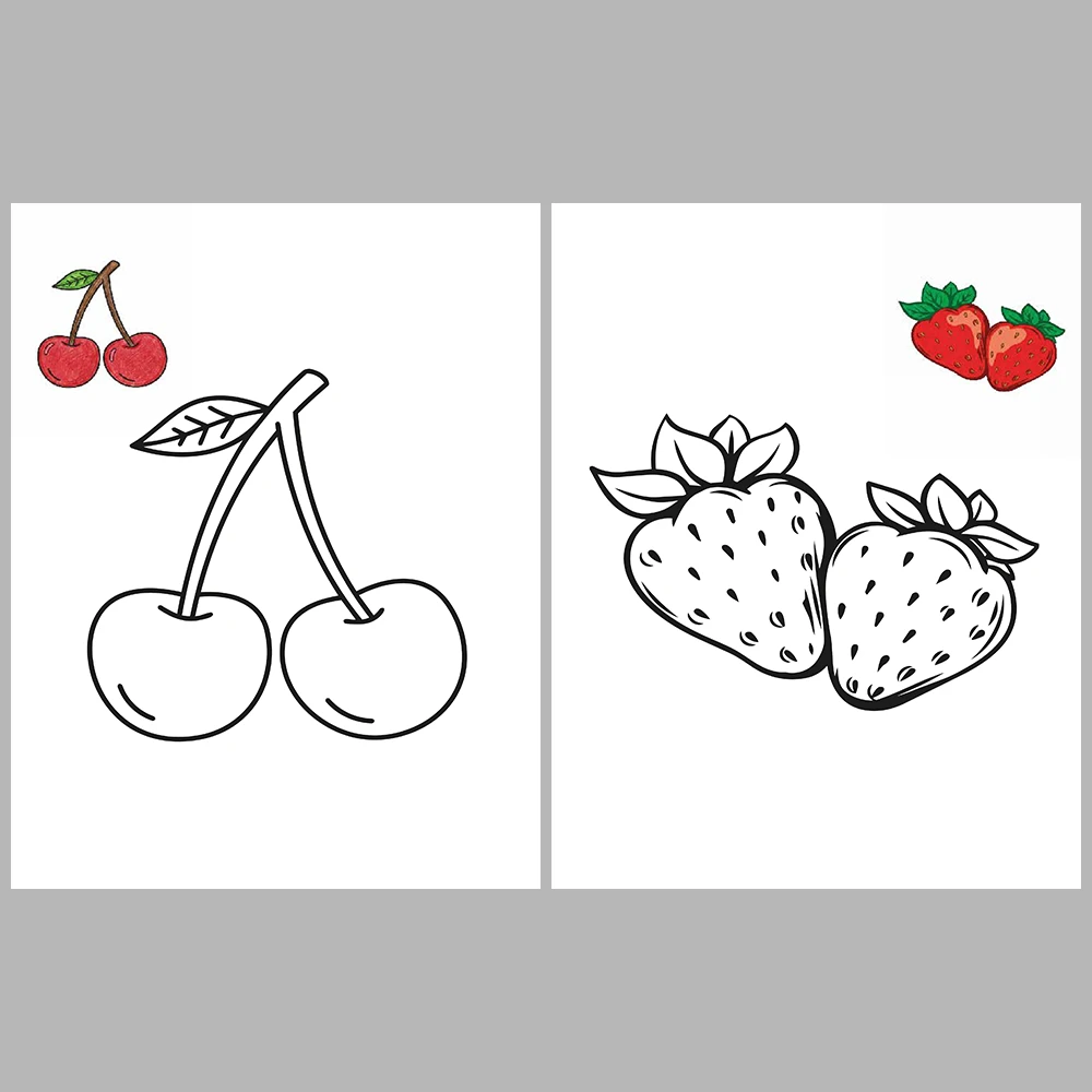 Fruits Coloring / With Reference Image