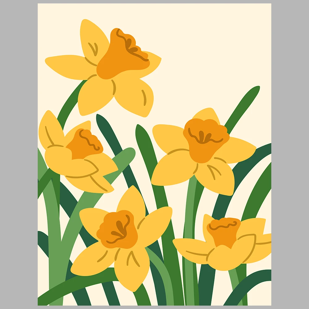 floral-themed posters