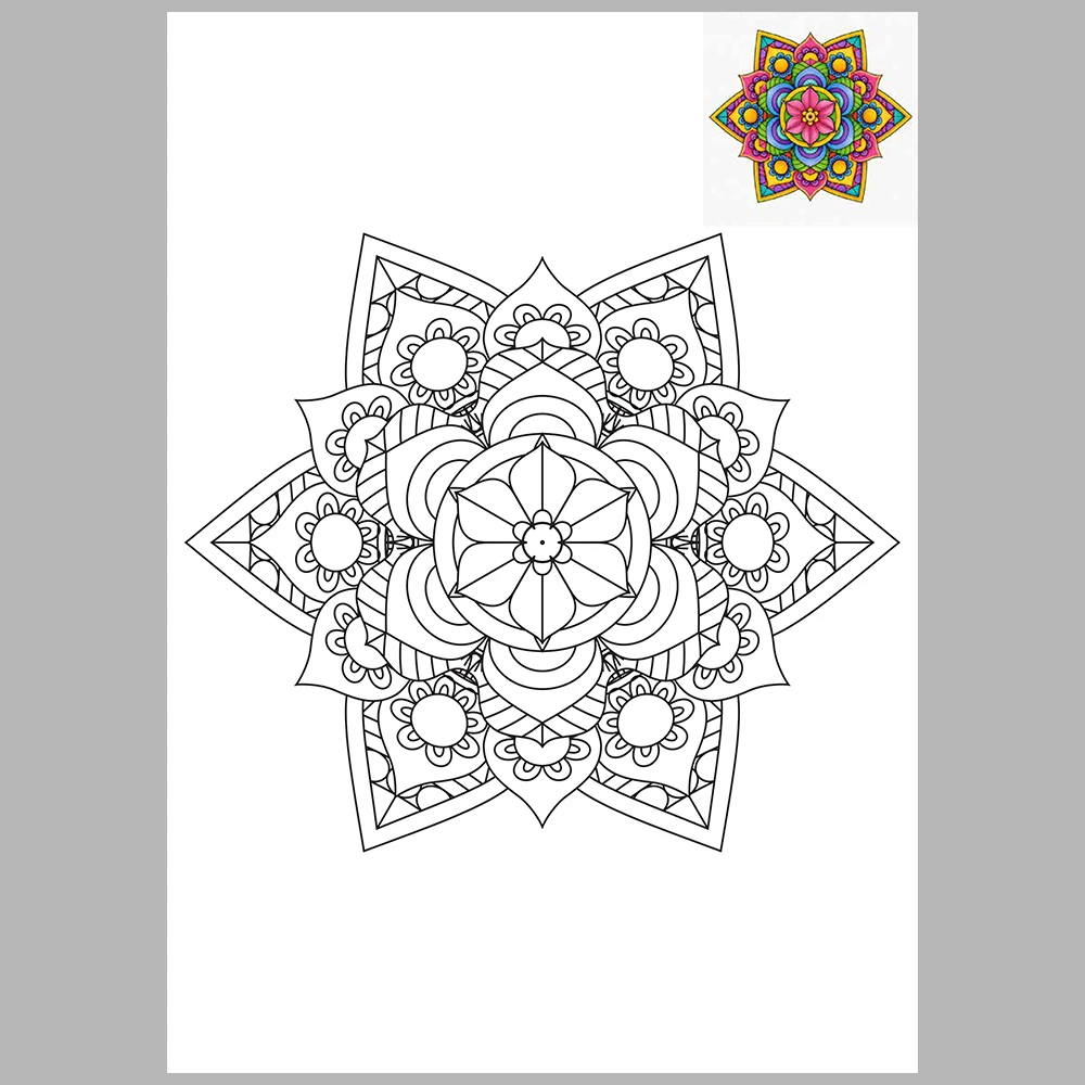 Mandala Coloring Book Pages – With Reference Images