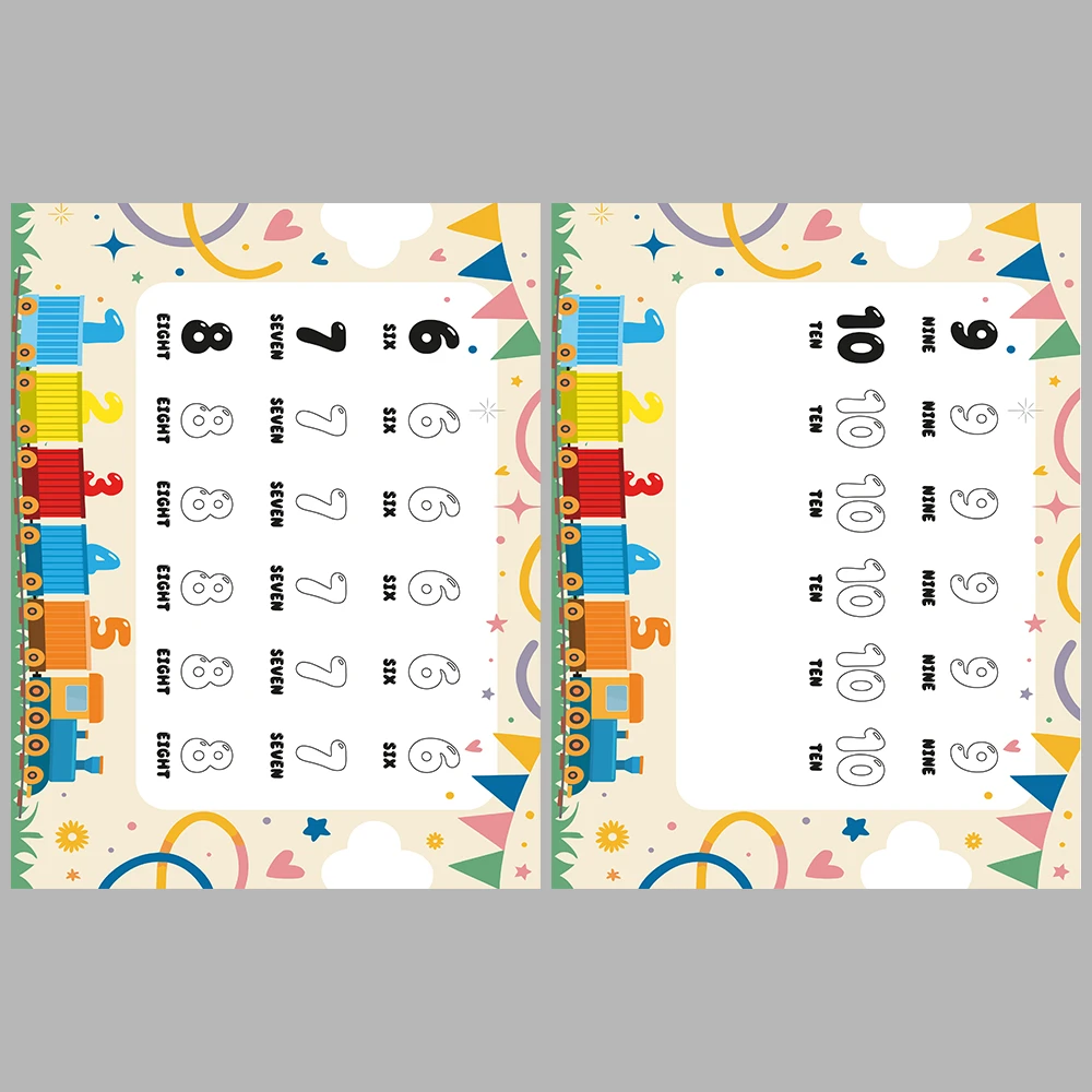 I am learning numbers – I am drawing – I am coloring.