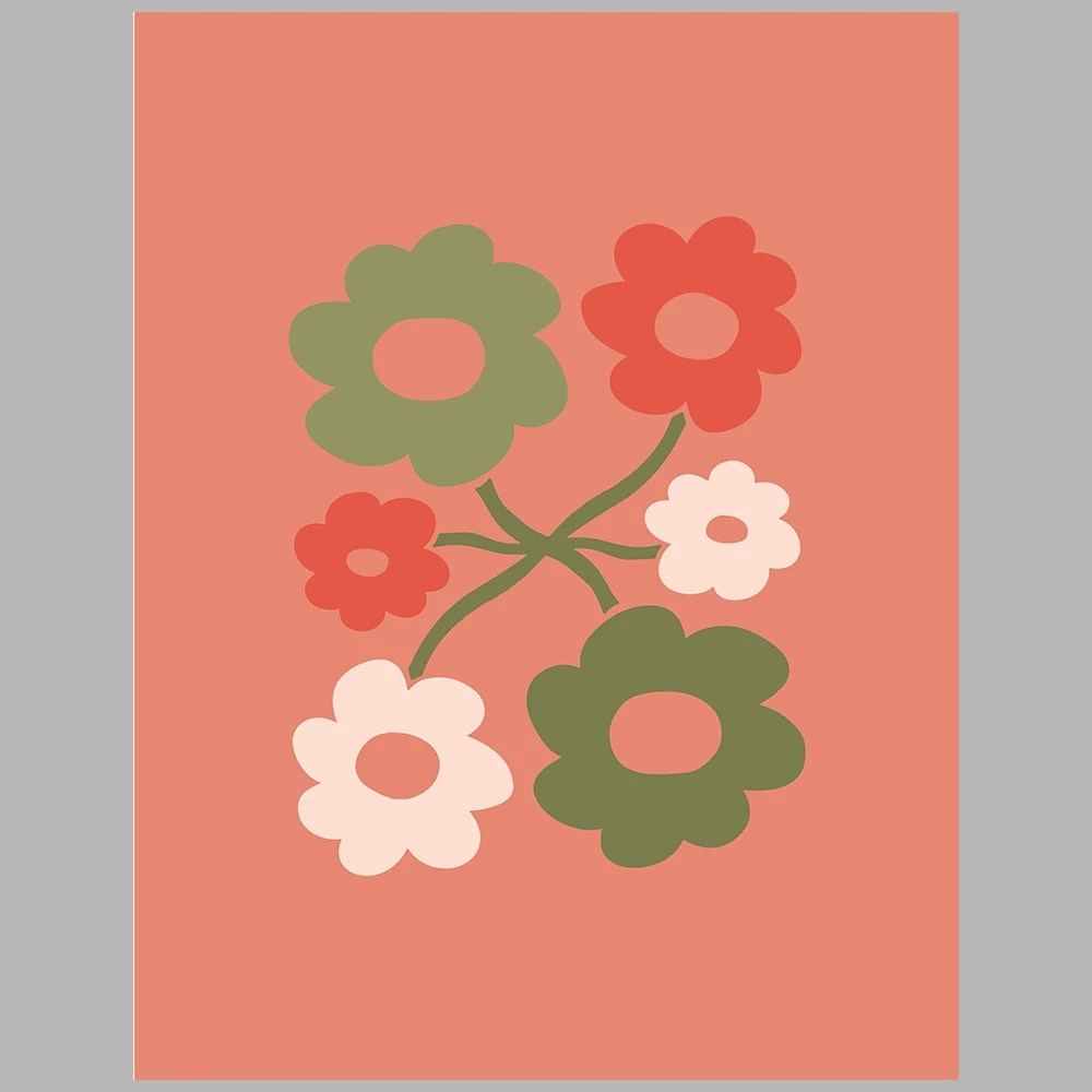 green and red themed posters