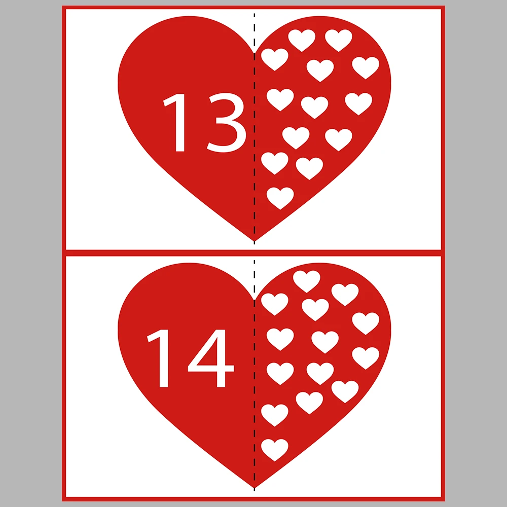 Number Matching Activity Book – Heart-Themed