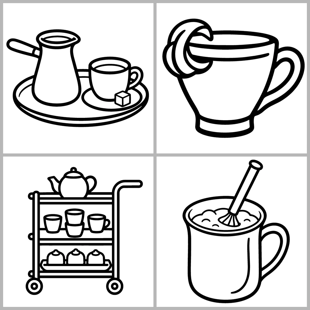 Cozy Coffee – Tea Coloring Book