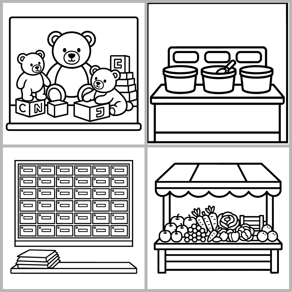 Cozy Travel – Places Coloring Book
