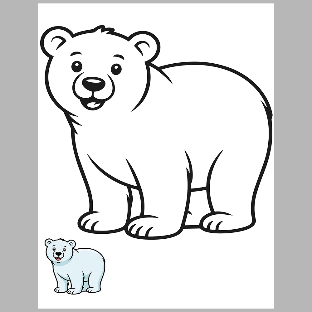 Cute Wild Animals Coloring Pages / With Reference Image