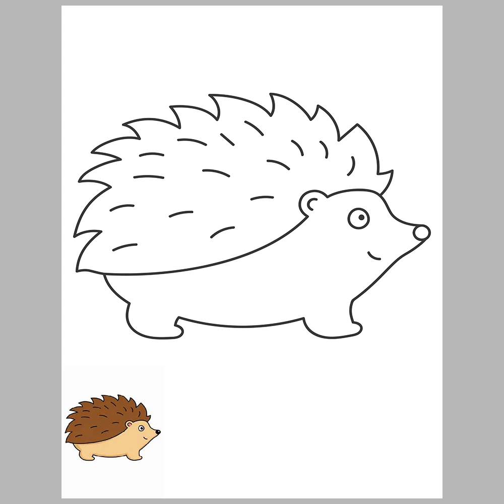 Cute Animal Coloring Pages / With Reference Image – Vol. 2