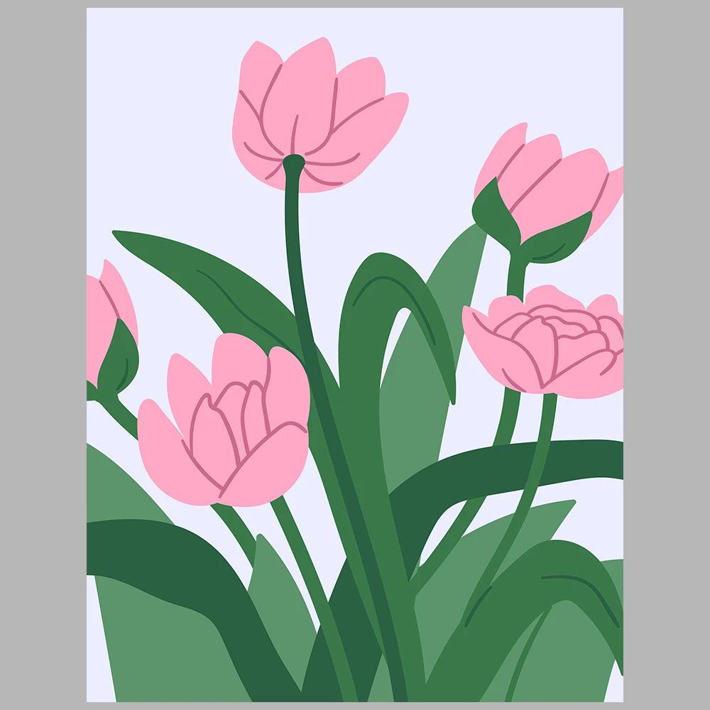 floral-themed posters