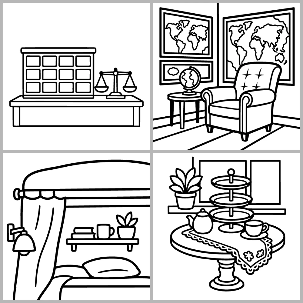 Corners Cozy Coloring Book