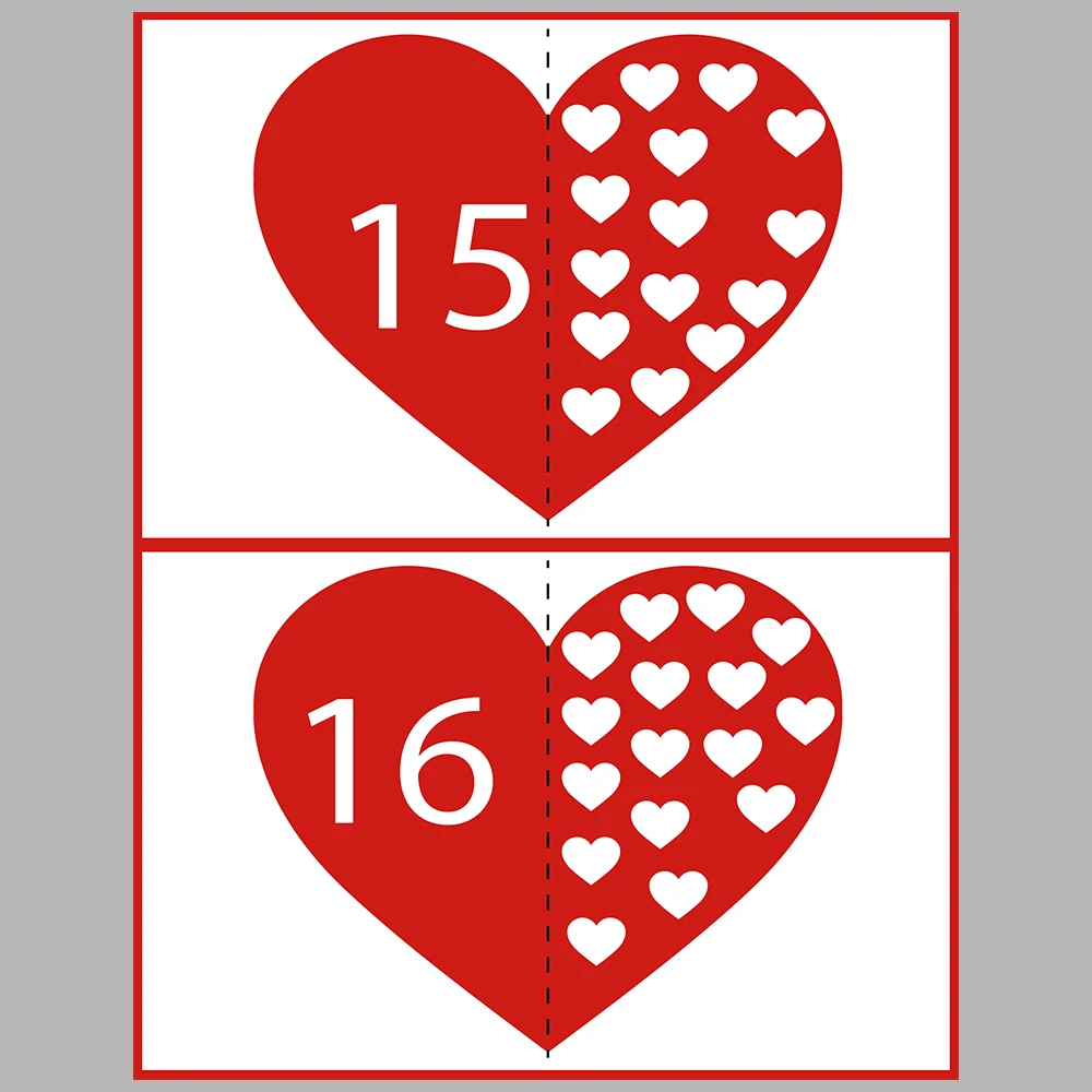 Number Matching Activity Book – Heart-Themed
