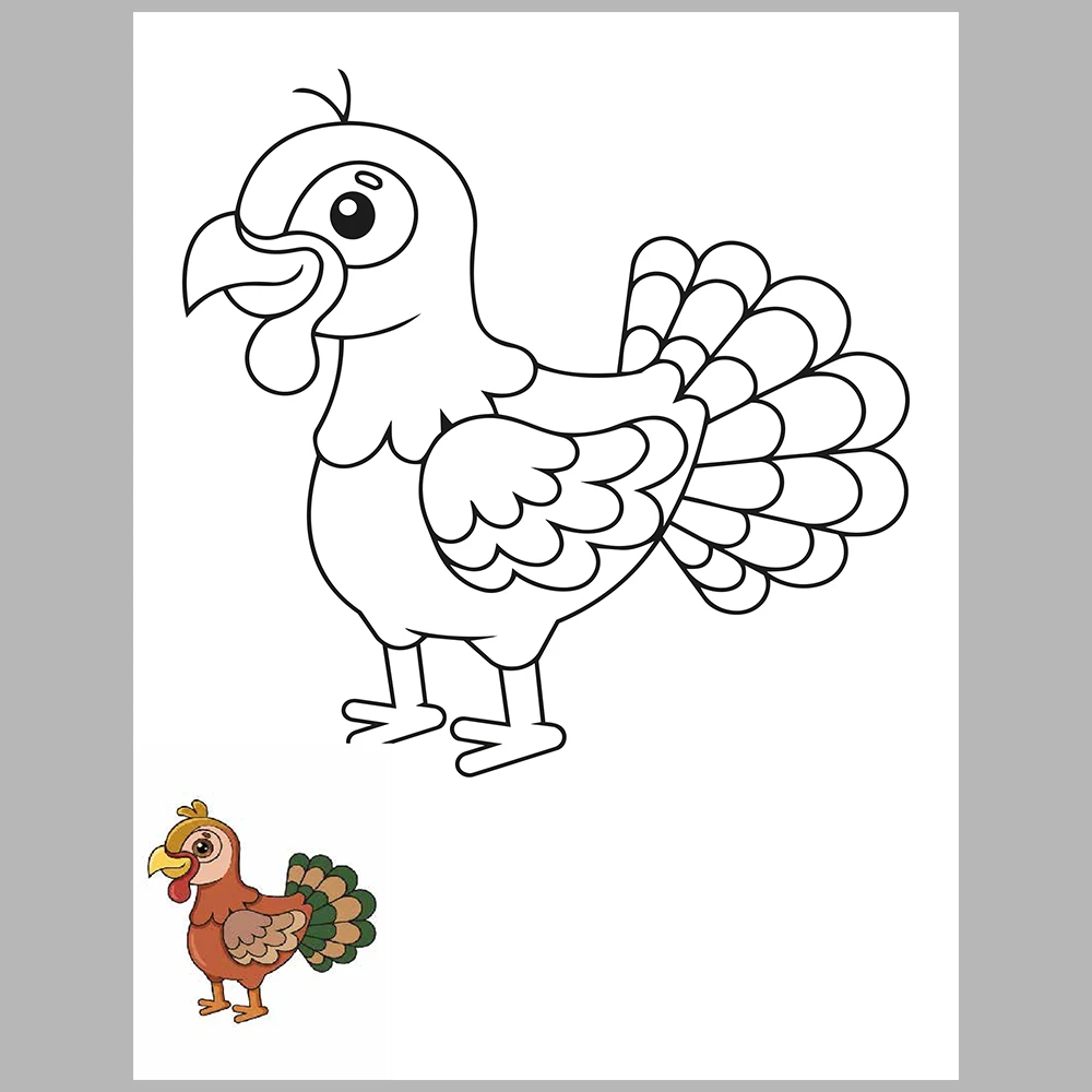 Animal Coloring Pages / with Reference Image