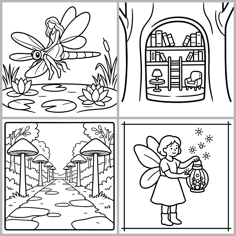Cozy Fairy – Magical Coloring Book