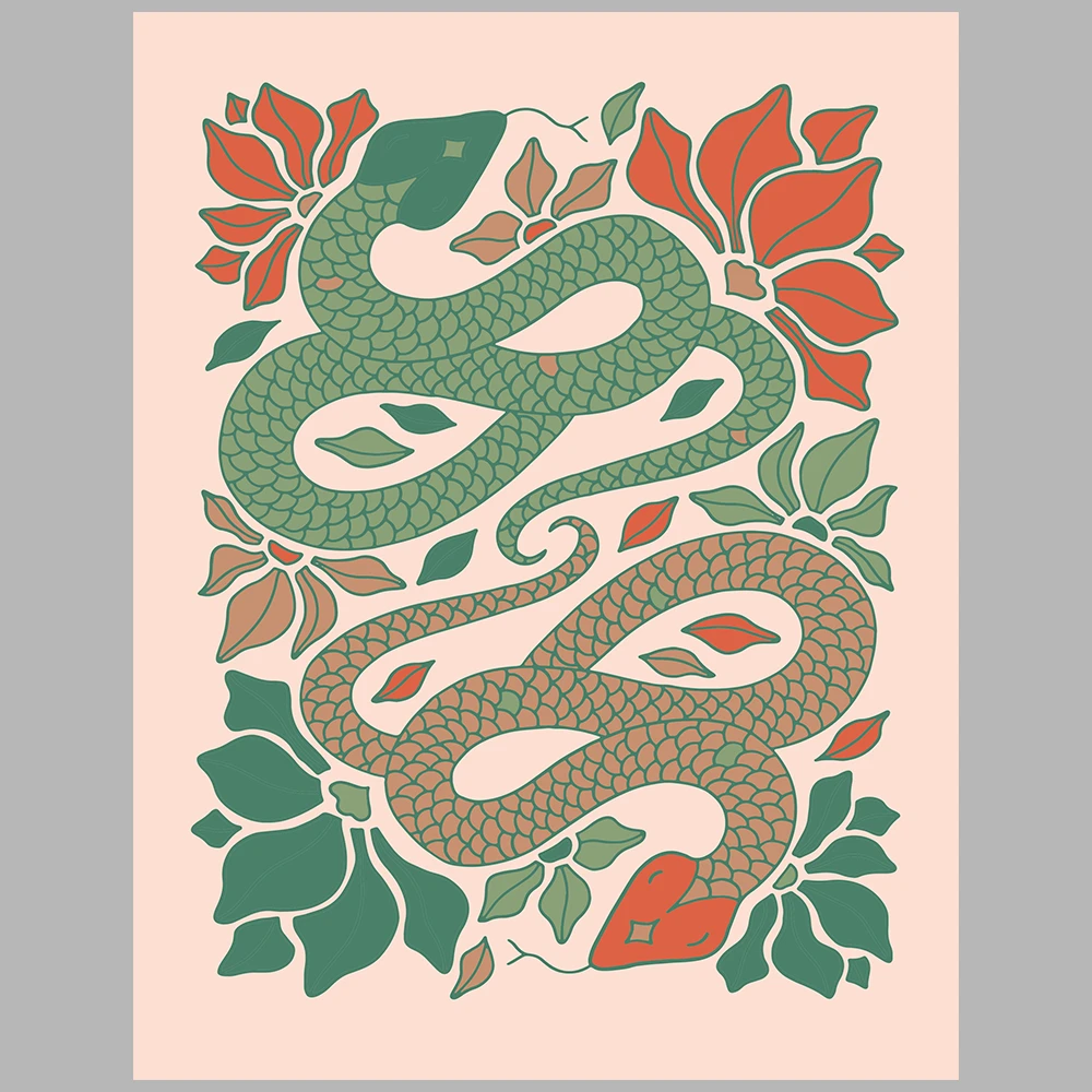 green-themed poster
