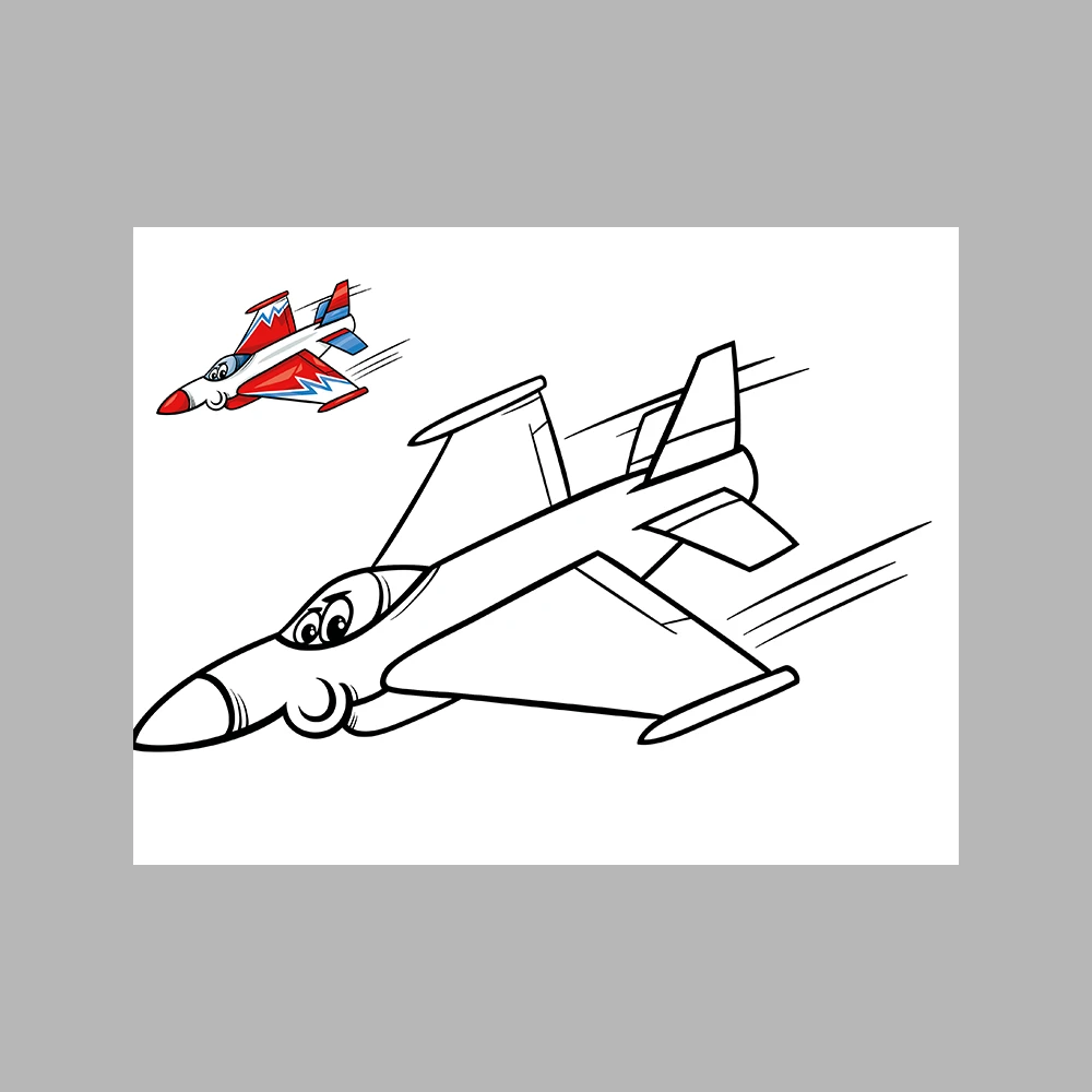 Cute Vehicles Coloring Pages / With Reference Image